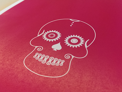 Bicycle Candy Skull (WIP) bicycle illustration screenprint skull vector