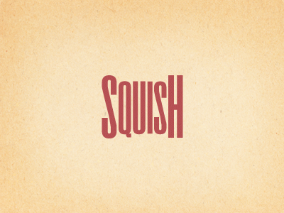 Squish logo minimal texture type