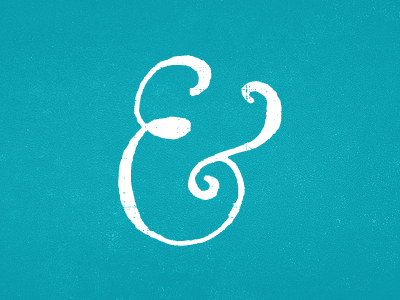 Amperhand ampersand grunge hand drawn type typography