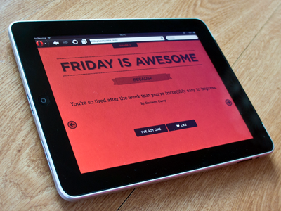 FRIDAY IS AWESOME friday is awesome typography web