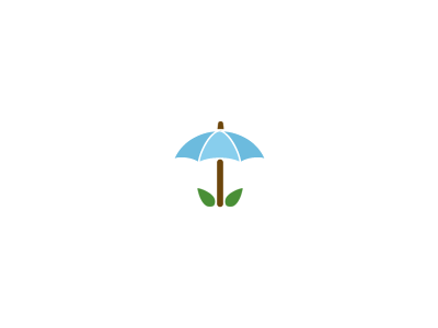 Climate Change Gardening climate logo mark tree umbrella