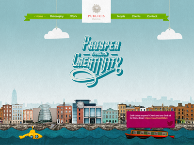 Publicis Dublin design parallax web website