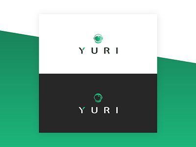Yuri Logo Design branding design graphic design green logo modern simple space ui vector