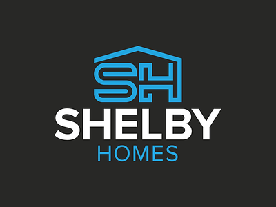Shelby Homes Logo branding builderlogo ciaburri brand homebuilder homelogo logo logo design templetx