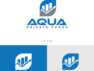 Aqua Private Funds adobe illustrator artwork beat loogo branding graphicdesign icon logo logo design logo designs