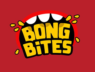 Bong Bites logo 2022 logo adobe illustrator bite logo bites logo bong bites graphicdesign illustration illustrator logo logo design new logo