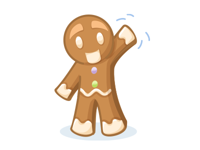 Dunkin - Gingerbread Man character design christmas dunkin gingerbread man holiday illustration stickers vector