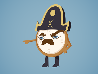 Ron Swanson Compass - Closeup anthropomorphism character design compass illustration parks and rec parks and recreation vector
