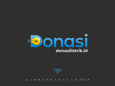 Donasi wordmark logo concept