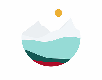 Landscape Vignette IV branding design illustration logo vector