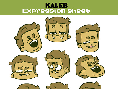 Kaleb character design illustration