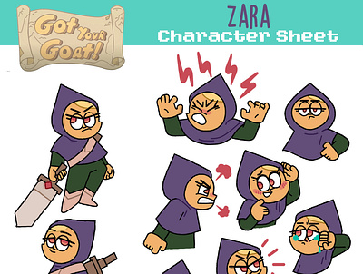 Zara character design illustration