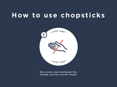 Chopsticks 1 blue chinese chopsticks eat food grey how to icon line navy red