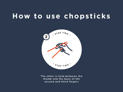 Chopsticks 2 blue chinese chopsticks eat food grey how to icon line navy red