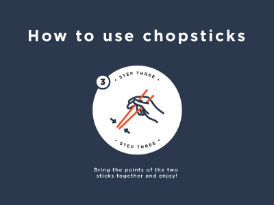 Chopsticks 3 blue chinese chopsticks eat food grey how to icon line navy red