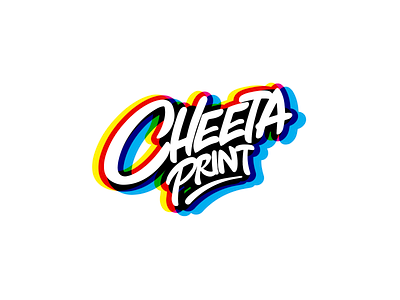 Cheeta Print Lettering Logo