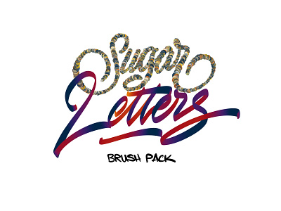 Sugar Letters Brush Pack