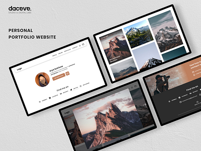 Minimalist Personal Portfolio Website landingpage minimalist design modern website personal website porfolio website template website ui ux website