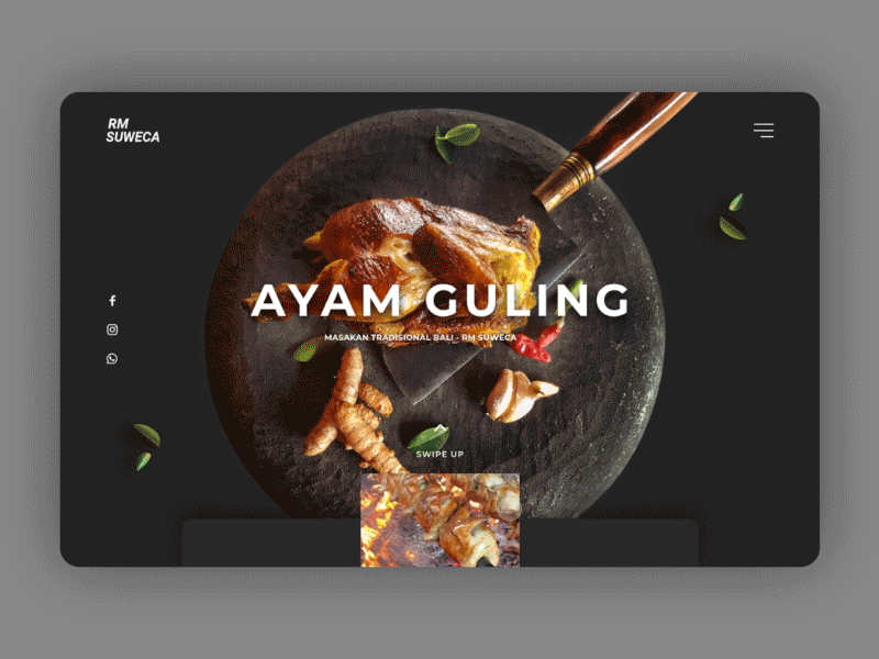 Restaurant & Food Website - LANDING PAGE food website landingpage principleapp restaurant website ui ui animation ui motion uiux website