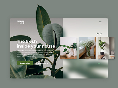 Modern Landing Page with Tropical Style