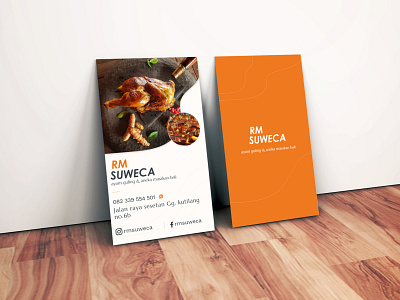 RM Suweca Ayam Guling Business Card Design 2019 business card businesscard design