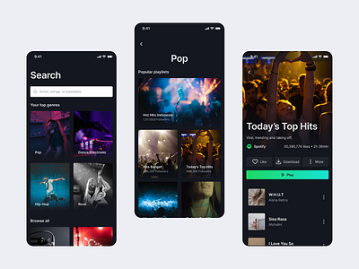 Spotify Redesign Mobile App app app design mobile mobileapp music music app musicapp spotify spotify app ui uidesign uiux ux uxdesign
