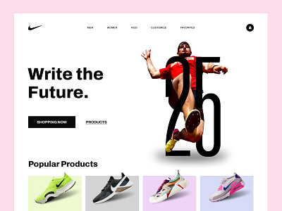 Nike Landing Page hero page home page landing page nike nikeshoe nikeshop shoe ui uidesign uiux ux uxdesign
