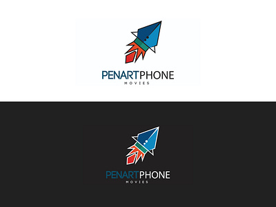 BRAND ROCKET LOGO 3d ai branding ecommerce film icon illustration line logo logo line movie outline production rocket logo simple logo vector