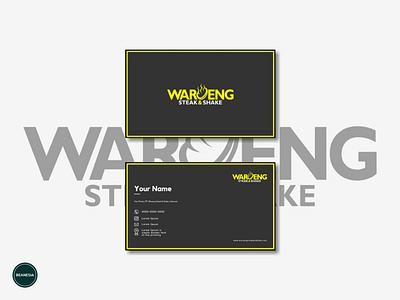 Business Card - Waroeng Steak & Shake 3d branding business card design design ecommerce graphic design icon illustration line logo ui ux vector