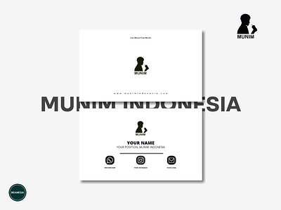 Business Card - Munim Indonesia branding business card business card design design ecommerce icon illustration line logo munim indonesia ui ux vector