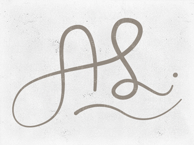 AL handmade signature type drawing hand made illustration texture type typography