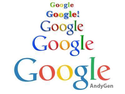 Google's Next Step flat google letters logo photoshop