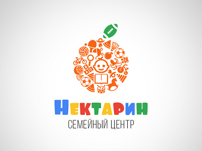 Nektarin colors family center logo nektarin orange