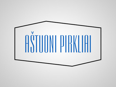 8 pirkliai logo minimal simple