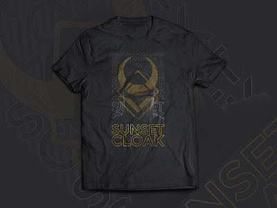 Sunset Cloak - T-Shirt Design band band merch bandlogo design illustration logo metallogo rock rocklogo tshirt design typography