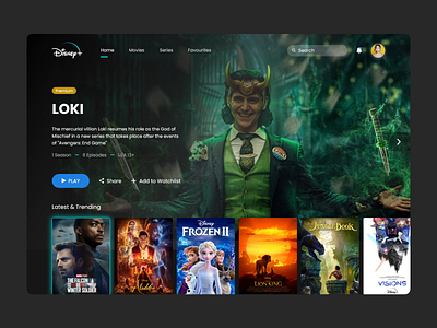 Disney+ Web Redesign