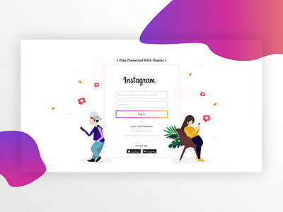 Instagram Login app coreldraw coreldrawx7 design figma figmadesign illustration illustrator inspiration instagram instagram post instagramlogin interaction interaction design interface ui ux webdesign website