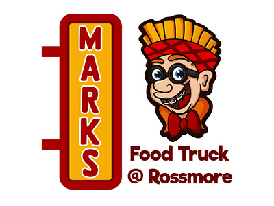 Mark's Food Truck food food truck illustration logo logodesign