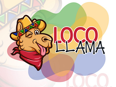 Loco Llama funny funny illustration illustration llama loco logo logo design logodesign