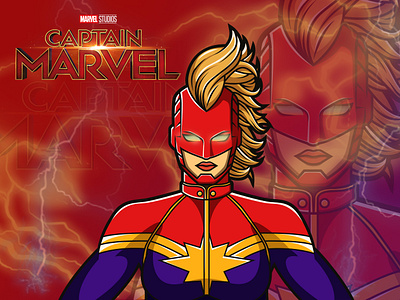 Captain Marvel avengers avengersendgame captain captain marvel illustration marvel stan lee