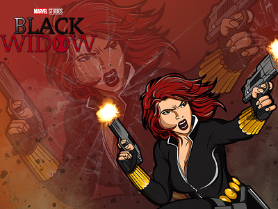 Black Widow / Natasha Romanoff avengers avengersendgame black widow end game illustration marvel natasha stan lee