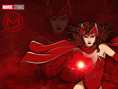 Scarlet Witch avengers avengersendgame illustration marvel scarlet scarlet witch stan lee