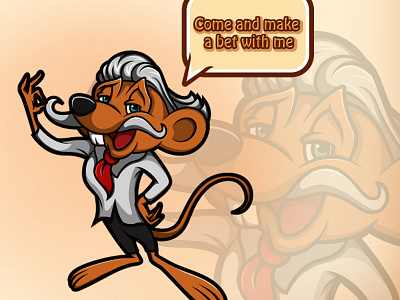 Gambling Application Mascot application gambling game game design illustration mascot mascot character mascot design mouse rat