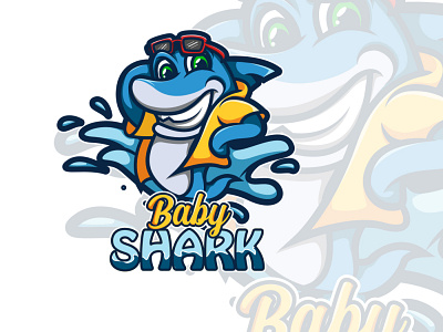 Summer Outfit Baby Shark baby babyshark blue character illustration outfit shark