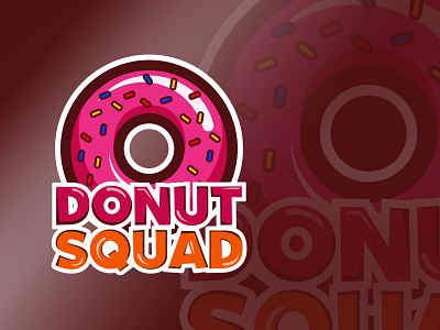 Donut Squad cute design desserts donut illustration logo squad sweets