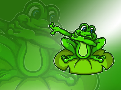 Ribbit! Dabbit! cartoon cute dab fun green green logo illustration illustration design shirt