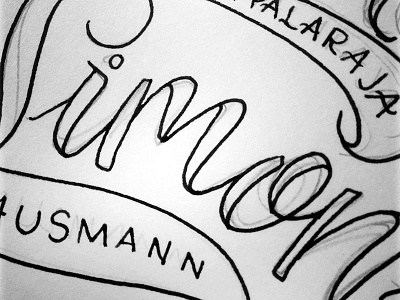 Simon Script Lettering custom illustration lettering stationery typography wedding