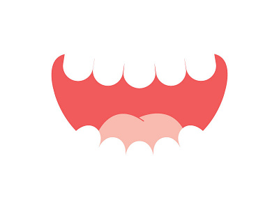 Smiling Mouth for Branding Campaign branding dental dentist happy illustration mouth product smile teeth tongue