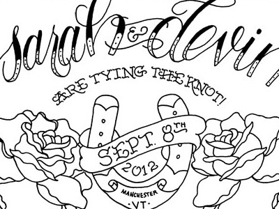 Sarah Save design illustration lettering stationery tattoo wedding