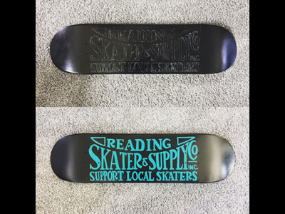 Skateboard Lettering - RSA lettering painting pennsylvania reading signpainting skate skateboard skatepark skater